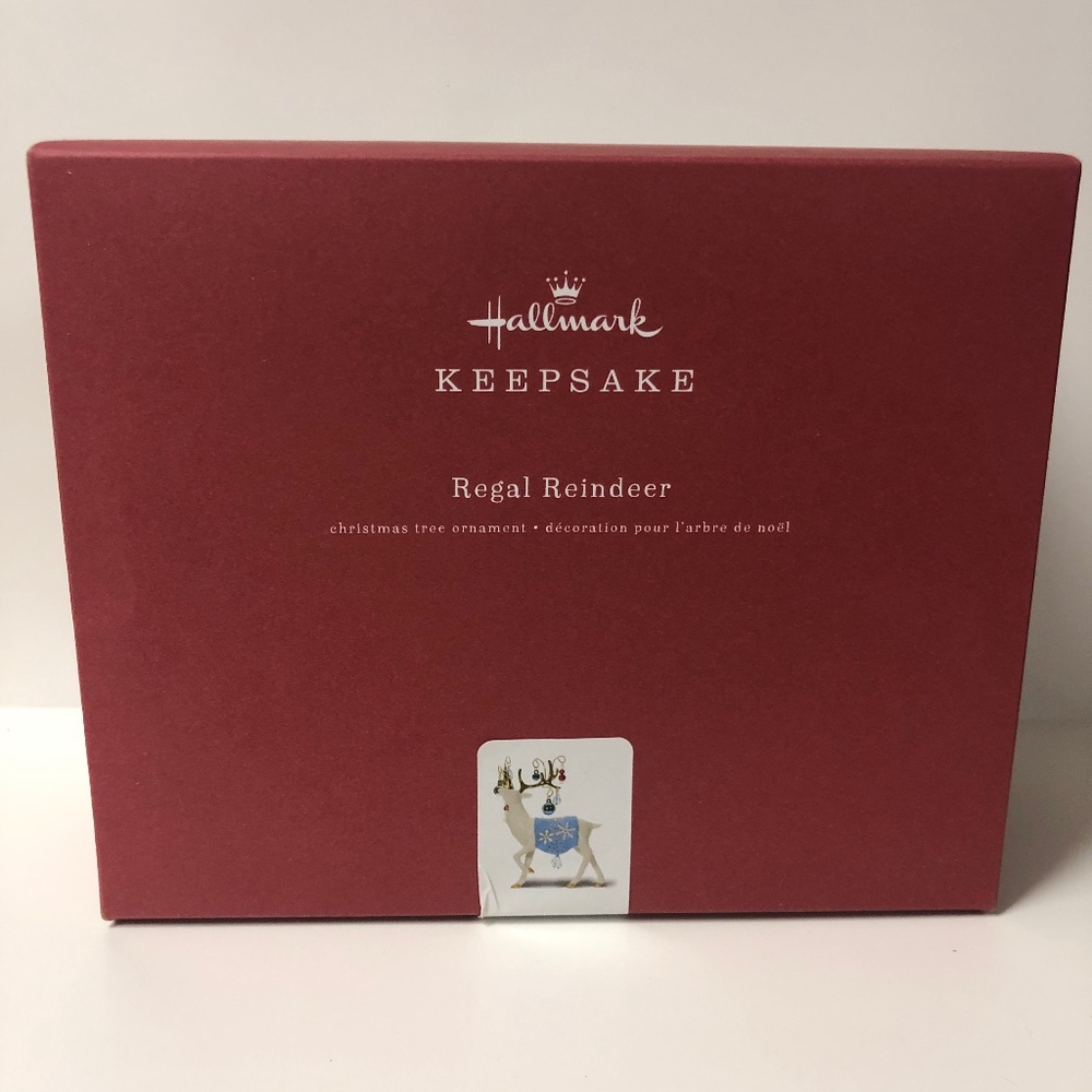 Hallmark Keepsake 2021 Porcelain Regal Reindeer 6", NIB